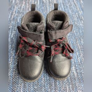 Carter's Toddler Boy Boots, Black And Red, Size 9
